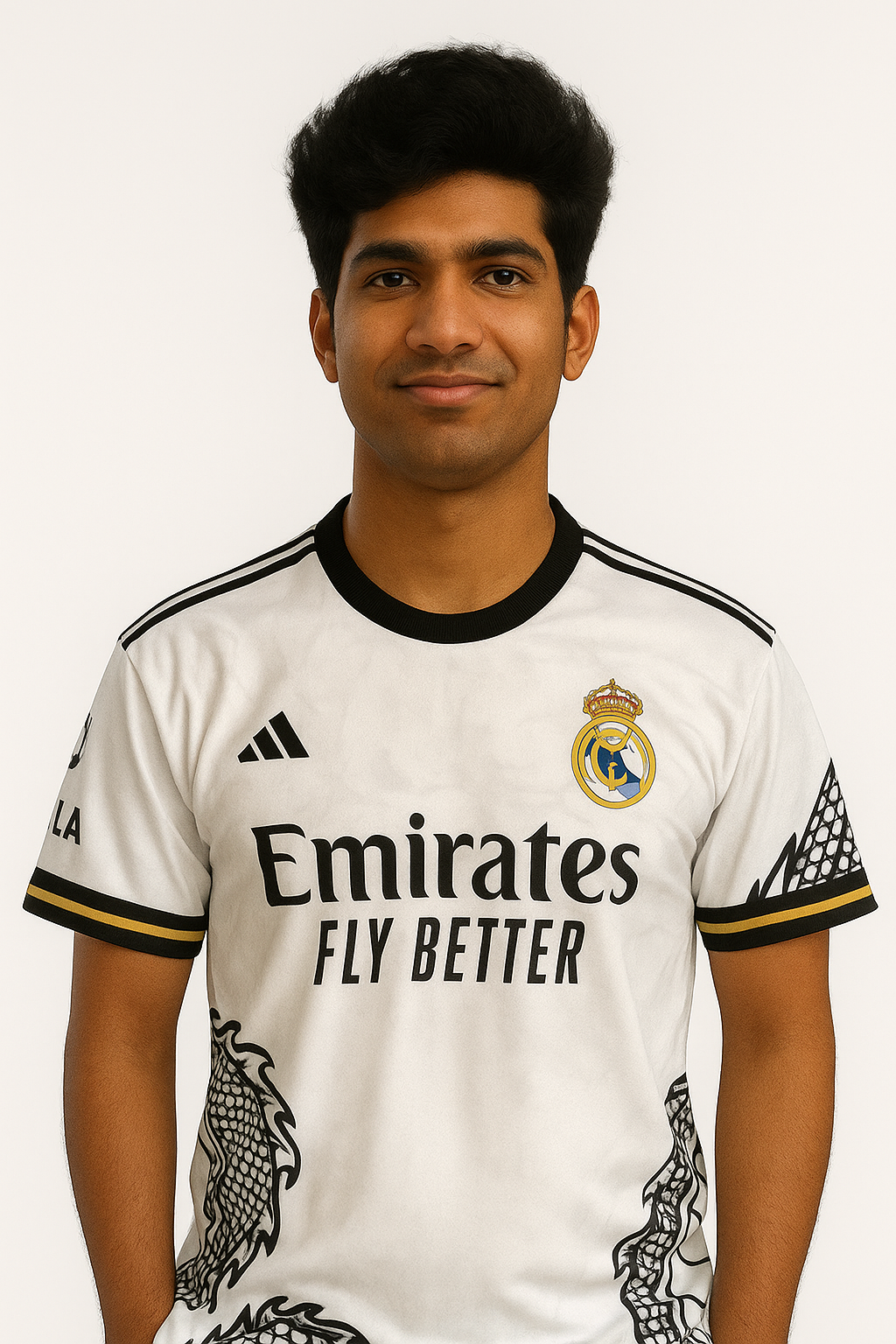 Real Madrid White Jersey, Real Madrid Fans Jersey