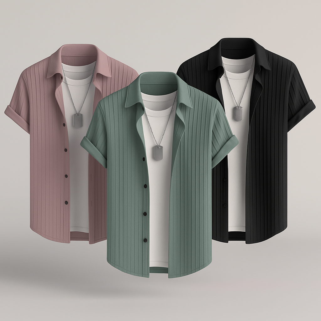 Casual Shirt For Men (Pack Of 3)